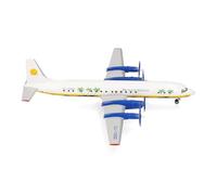Herpa Aeroplano in Miniatura Aero Caribbean Ilyushin IL-18, Scala 1/200, Modello finito, Modello da Collezione, modellismo, Aeroplano con Soporte, Figura Metal