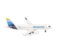 herpa Avión Discover Airbus A320, Escala 1:500, Pieza de colección, Modelo sin Soporte, Metal