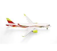 herpa Avión en Miniatura airBaltic Airbus A220-300 50th A220 - YL-ABX, a Escala 1:200, Pieza de colección, Modelo sin Base, Metal