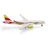 herpa avión en Miniatura airBaltic Airbus A220-300 50th A220 - YL-ABX, a Escala 1:500, artículo de colección, Modelo sin Base, Metal