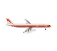 herpa avión en Miniatura American Airlines Airbus A321 - librea PSA Heritage, a Escala 1:500, artículo de colección, Modelo sin Base, Metal