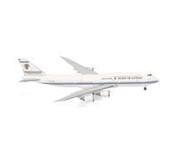 herpa Avión en Miniatura Boeing 747-8, Gobierno de Kuwait, Escala 1:500, Pieza de colección, Modelo sin Soporte, Metal