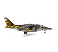 Herpa Avión en miniatura Luftwaffe Alpha Jet A - Escuadrón de Caza y Bombardeo 43 (JaboG 43), Oldenburg - Reunión del Tigre de la OTAN 1991, escala 1:72, pieza de colección, modelo sin soporte, metal.
