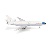 herpa Avión en Miniatura USAF Mcdonnell Douglas KC-10 Extender - 2nd BW, Barksdale AB (Colores de Entrega Originales) - 79-0433, a Escala 1:500, Pieza de colección, Modelo sin Base, Metal