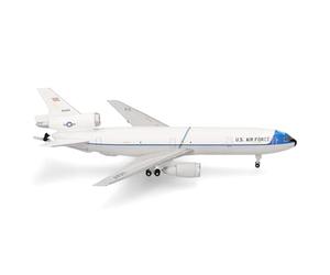 herpa Avión en Miniatura USAF Mcdonnell Douglas KC-10 Extender - 2nd BW, Barksdale AB (Colores de Entrega Originales) - 79-0433, a Escala 1:500, Pieza de colección, Modelo sin Base, Metal