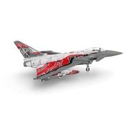 herpa Avión Fuerza Aérea Austriaca Eurofighter Typhoon - Escuadrón de vigilancia, Zeltweg «Austrian Tigers», Escala 1:200, Pieza de colección, Modelo sin Soporte, Metal