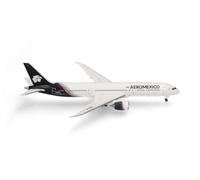 Herpa Boeing 787-9 Dreamliner, Modelo de avión de Aeroméxico | Modelo de avión fiel al original, de metal, a escala 1:500, para coleccionistas a partir de 14 años, diseñado en Alemania