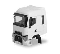 herpa- Cabina del Renault T Contenido: 2 Piezas en Miniatura para retocar y coleccionar, Color weiß, Small (085076)