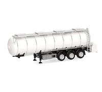 Herpa camión Cisterna de Alimentos Feldbinder 32m³ 3 Ejes, Blanco, Miniatura a Escala 1:87, Pieza de coleccionista, plástico