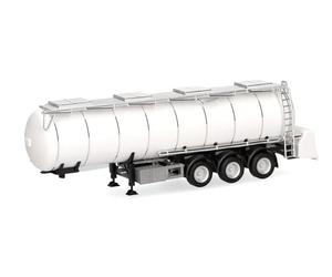 Herpa camión Cisterna de Alimentos Feldbinder 32m³ 3 Ejes, Blanco, Miniatura a Escala 1:87, Pieza de coleccionista, plástico