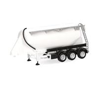 herpa camión Cisterna de Leche Feldbinder 35m³ 3 Ejes, Blanco, Miniatura a Escala 1:87, Pieza de coleccionista, plástico