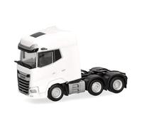 herpa Camión DAF XG+ Cabeza tractora 3 Ejes, Blanco, Escala 1:87, Pieza de colección, plástico