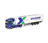 herpa Camión en Miniatura DAF XG semirremolque frigorífico Dixon, a Escala 1:87, Pieza de colección, Fabricado en Alemania, plástico