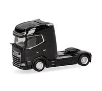 herpa camión en Miniatura DAF XG+ tractora 2 Ejes, Negro, Miniatura a Escala 1:87, artículo de colección, Made in Germany, plástico