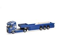 Herpa camión en Miniatura DAF XG+ tráiler de Elementos de hormigón Wilking Transporte, Miniatura a Escala 1:87, Pieza de colección, Fabricado en Alemania, plástico