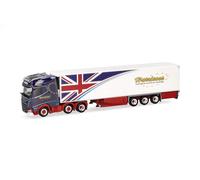 herpa camión en Miniatura DAF XG+ tráiler frigorífico Harrisons (Reino Unido), Miniatura a Escala 1:87, artículo de colección, Made in Germany, plástico