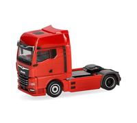 Herpa camión en Miniatura Man eTGX GX Cabeza tractora 2 Ejes, Rojo, Miniatura a Escala 1:87, Pieza de colección, Fabricado en Alemania, plástico