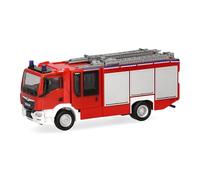 Herpa camión en Miniatura Man TGM CC Z-Cab Bomberos, Miniatura a Escala 1:87, Pieza de colección, Fabricado en Alemania, plástico