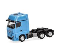 Herpa camión en Miniatura Mercedes-Benz Actros L Gigaspace Cabeza tractora 3 Ejes (6x4), Azul Claro, Miniatura a Escala 1:87, Pieza de colección, Fabricado en Alemania, plástico