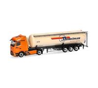 herpa camión en Miniatura Mercedes-Benz Actros Procabin Streamspace camión Cisterna Steinkühler, Miniatura a Escala 1:87, artículo de colección, Made in Germany, plástico