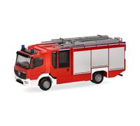 Herpa Camión en Miniatura Mercedes-Benz Atego 13 Z-Cab Bomberos, Miniatura a Escala 1:87, Pieza de colección, Made in Germany, plástico
