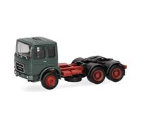 Herpa Camión en Miniatura Roman Diesel tractora 3 Ejes (6x4), Verde Musgo, Miniatura a Escala 1:87, Pieza de colección, Made in Germany, plástico