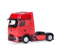 herpa Camión Mercedes-Benz Actros L ProCabin Gigaspace, Cabeza tractora, Rojo, Escala 1:87, Pieza de colección, plástico