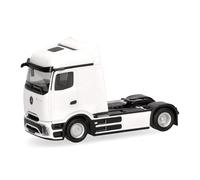 herpa Camión Mercedes-Benz eActros 600 ProCabin Streamspace, Cabeza tractora 2 Ejes, Blanco, Escala 1:87, Pieza de colección, plástico
