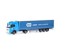 herpa Camión Modelo DAF XG CTJ (Renania del Norte-Westfalia/Dormagen), Miniatura a Escala 1:87, Coleccionable, Fabricado en Alemania, plástico