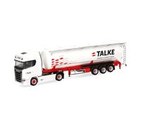 herpa Camión Modelo Scania CS 20 HD camión Cisterna Talke, Miniatura a Escala 1:87, Pieza de colección, Fabricado en Alemania, plástico.