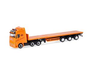 herpa Camión Modelo Volvo FH GL. 2020 Remolque de Cama Baja Spedition Hollenhorst (Renania del Norte-Westfalia/Nottuln), Miniatura a Escala 1:87, Pieza de colección, plástico