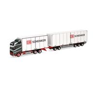 herpa Camión Volvo FH GL 2020 combinación Sueca DB Schenker (Gotemburgo/Suecia), Escala 1:87, Pieza de colección, plástico