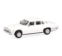 Herpa Coche en Miniatura Jaguar XJ Serie III, Blanco, Miniatura a Escala 1:87, Pieza de colección, Fabricado en Alemania, Modelo de plástico