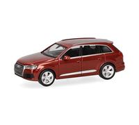herpa Coche en Miniatura Mercedes Audi Q7, Rojo Matador, Miniatura a Escala 1:87, artículo de colección, Made in Germany, Modelo de plástico