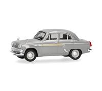 herpa Coche en Miniatura Moskvitsch 403, Escala 1:87, Pieza de colección, Modelo de plástico, Color: Gris