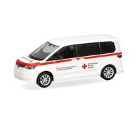 herpa Coche en Miniatura VW Multivan Cruz Roja Düsseldorf, Miniatura a Escala 1:87, artículo de colección, Made in Germany, Modelo de plástico