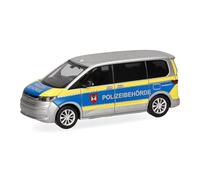 Herpa Coche en Miniatura VW Multivan Policía Plauen, Miniatura a Escala 1:87, Pieza de colección, Fabricado en Alemania, Modelo de plástico