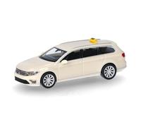herpa Coche en Miniatura VW Passat Variant GTE Taxi, Escala 1:87, Pieza de colección, Modelo de plástico