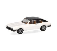 herpa Coche Ford Capri Techo Vinilo, Blanco Diamante, Miniatura a Escala 1:87, Pieza de colección, Made in Germany, plástico Modelo de vehículo, Small Sizes (420570-003)