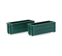 herpa contenedores basculantes, Verde Musgo, 2 Unidades a Escala 1:87, Miniatura, Accesorio para modelismo ferroviario, plástico Modelo de vehículo, Color Normal, Small Sizes (330548)