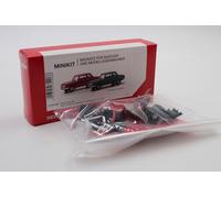 Herpa Juego de 2 maquetas MiniKit Wartburg 353 66, Color Rojo carmín, Verde atlántico, Miniatura a Escala 1:87, Coleccionable, Kit para modelismo, plástico