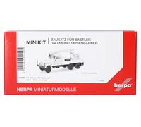 Herpa Kit de Modelo MiniKit IFA G5 camión grúa 3 Ejes, Blanco, Escala 1/87, maqueta de colección, modelismo, Modelo alemán, Figura plástico