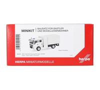 Herpa Kit de Modelo MiniKit Man TGM MzGW, Escala 1/87, maqueta de colección, modelismo, Modelo alemán, Figura plástico, Blanco