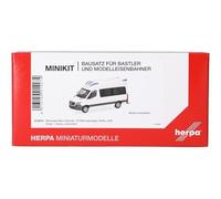 Herpa Kit de Modelo MiniKit Mercedes-Benz Sprinter 18 RTW Delfis, Blanco, Escala 1/87, maqueta de colleción, modelismo, Modelo aleman, Figura plástico