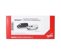 Herpa Kit de Modelo MiniKit Mercedes-Benz Vito furgón (W639 / 2003), Blanco y Negro (2 Unidades), Escala 1/87, maqueta de colección, modelismo, Modelo alemán, Figura plástico