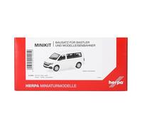 Herpa Kit de Modelo MiniKit VW T6.1 Bus, Blanco (1 Pieza), Escala 1/87, maqueta de colleción, modelismo, Figura plástico