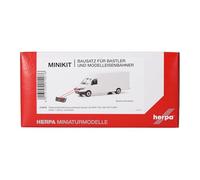 herpa Kit de Montaje MiniKit Man TGE/VW Crafter vehículo de Reparto de Paquetes, Blanco, Miniatura a Escala 1:87, Pieza de colección, Kit de modelismo, plástico