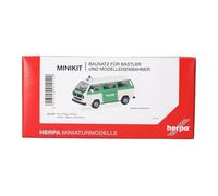 Herpa Kit de Montaje MiniKits VW T3 Bus Polizei, Miniatura a Escala 1:87, Pieza de colección, Kit de modelismo, plástico
