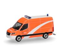 Herpa Mercedes-Benz Sprinter, Bomberos de Berlín, Modelo a Escala 1:87 | Vehículo miniatura fiel al original para coleccionistas, modelo de plástico, fabricado en Alemania, a partir de 14 años