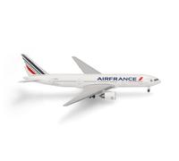 Herpa Miniatura del avión Air France Boeing 777-200, Escala 1:500, Modelo prefabricado, maqueta de colección, modelismo, avión sin Soporte, Figura de Metal